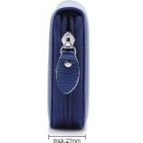 902 antimagnetische RFID Litchi textuur vrouwen grote capaciteit hand portemonnee portemonnee telefoon tas met kaartsleuven (blauw)