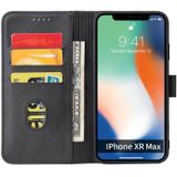 Calf Texture Buckle Horizontal Flip Leather Case with Holder & Card Slots & Wallet For iPhone X / XS(Black)