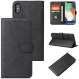 Calf Texture Buckle Horizontal Flip Leather Case with Holder & Card Slots & Wallet For iPhone X / XS(Black)