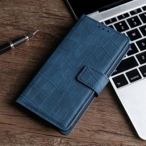 For OnePlus 3 Skin Feel Crocodile Texture Magnetic Clasp Horizontal Flip PU Leather Case with Holder & Card Slots & Wallet(Blue)