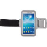 PU Sports Armband hoesje met Koptelefoon Hole voor Samsung Galaxy Mega 6.3 / i9200 (grijs)