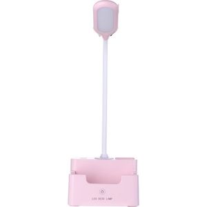 Student USB Opladen Bedroom Touch LED Eye Protection multifunctionele creatieve bureaulamp  stijl: zonder ventilator (roze)