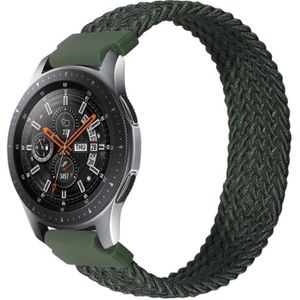 22mm Universal Nylon Weave Replacement Strap Watchband (Army Green)