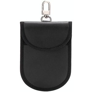 2 PCS auto sleutelhanger RFID anti-diefstal sleutel tas mobiele telefoon signaal schild tas anti-magnetische tas (zwarte PU)