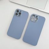 Voor iPhone 11 Pro Skin Frosted Tempered Glass Phone Case(Lake Blue)