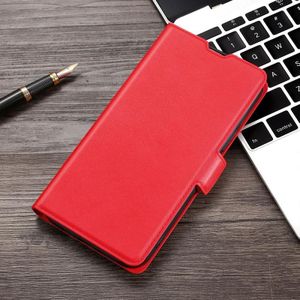 Ultra-thin Voltage Side Buckle PU + TPU Horizontal Flip Leather Case with Holder & Card Slot For iPhone XR(Red)