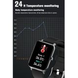 F15 Pro 1.69 inch TFT Screen IP67 Waterproof Smart Watch  Support Body Temperature Monitoring / Sleep Monitoring / Heart Rate Monitoring / Incoming Call Reminder(Pink)
