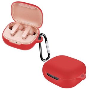 For JBL Live Pro+ Pure Color Bluetooth Earphone Silicone Protective Case(Red)