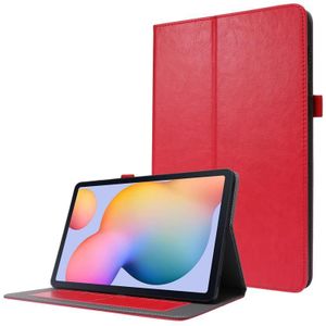 Voor Samsung Galaxy Tab S7 / SM-870 Crazy Horse Texture Horizontale Flip Lederen case met 2-vouwbare Houder & Kaart slot(Rood)