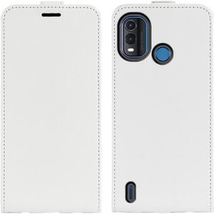 Voor Nokia G11 Plus R64 Textuur Verticale Flip Lederen Telefoon Case (Wit)