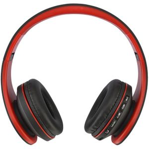 BTH-811 vouwen Stereo draadloze Bluetooth hoofdtelefoon hoofdtelefoon met MP3-speler-FM-Radio  voor Xiaomi  iPhone  iPad  iPod  Samsung  HTC  Sony  Huawei en andere Audio Devices(Red)