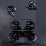 Bluetooth 5.3 draadloze oorclip Ruisonderdrukkende headset Gaming-oortelefoon (met scherm zwart)