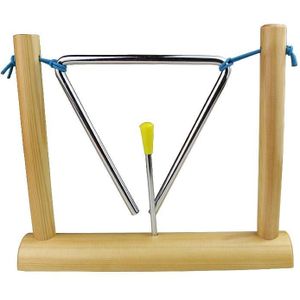 Kinderen Percussion Instruments Onderwijs Aids 6 inch Triangle Iron met Frame