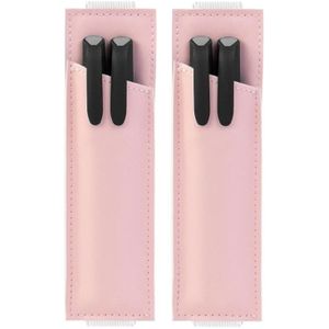 2PCS verstelbare elastische riem minimaliseert commercile bak PU etui