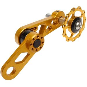 Litepro Folding Bike Guide Wheel LP Oval Chainring Chain Zipper Rear Derailleur Chain(Goud)