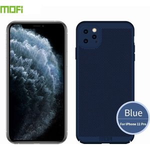 Voor iPhone 11 Pro MOFI ademend PC Ultra-Thin all-inclusive beschermhoes (blauw)