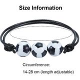 10 PCS Basketball Baseball Adjustable Braided Wire Bracelet