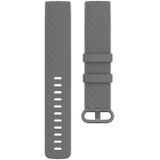 22mm Color Buckle TPU Polsband horlogeband voor Fitbit Charge 4 / Charge 3 / Charge 3 SE (Grijs)
