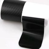 5 sets auto drempel koolstof fiber sticker auto deur kras strip anti-kick film beschermende pad drempel strip  kleur: 4 stuks / set 3d zwart
