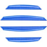 4-delige universele auto deur anti-collision strip bescherming bewakers TRIMs stickers (blauw)