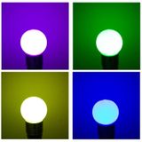 E27 1W RGB LED-Lamp  met afstandsbediening  AC 220V