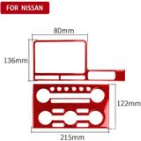 2 stks / set carbon fiber auto navigatie instrument decoratieve sticker voor Nissan GTR R35 2008-2016  rechter rijden