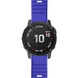Voor Garmin fenix 6X 26mm Smart Watch Quick release Silicon polsband horlogeband (Royal Blue)