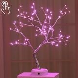 108 LED's Koperdraad Wire Table Lamp Creative Decoratie Touch Control Night Light (Roze Licht)