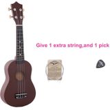 HM100 21 inch Basswood Ukulele kinderen verlichting muziekinstrument (koffie)