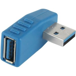 USB 3.0 mannetje naar USB 3.0 vrouwtje Type A Kabel Adapter (BLue)