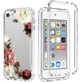 PC+TPU Transparent Painted Phone Case For iPod Touch 6(Rose)