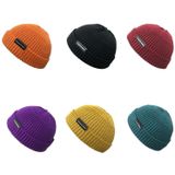 A21 Korte Beanie Retro Hip Hop Gebreide pet  grootte: one size(geel)