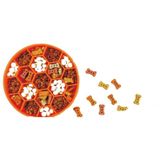 Huisdier langzaam eten anti-choke slip bowl siliconen zuignap honingraat kom  specificatie: medium oranje