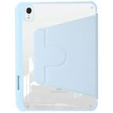 Voor iPad mini 6 acryl draaibare houder tablet lederen tas