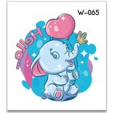 50 stks Kinderen Cartoon Animal Flower Arm Sticker Water Transfer Tattoo Sticker (W-065)