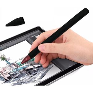 Stylus pen silicagel beschermhoes voor Microsoft Surface Pro 5/6 (zwart)