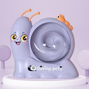 17 x 8 x 15 5 cm kinderslak roterende muntbank cartoon spaarpot speelgoed met verlichting en muziek