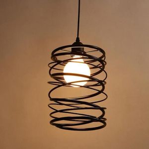 YWXLight Home verlichting Modern creatieve eenvoudige zwarte metalen Restaurant Pendant Light