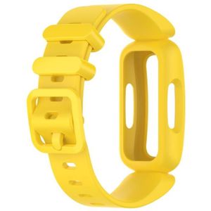 Voor Fitbit Inspire 2 Silicone Replacement Strap Watchband (geel)