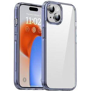 Voor iPhone 15 iPAKY Hanguang-serie transparant TPU+PC telefoonhoesje (transparant blauw)