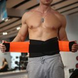 Mannen en vrouwen neopreen lumbale taille steun Unisex oefening gewicht verlies Burn shaper Gym Fitness gordel  grootte: XL (oranje)