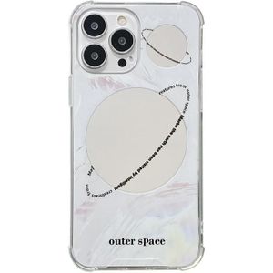 For iPhone 13 Pro Color Painted Mirror Phone Case(Out Space)
