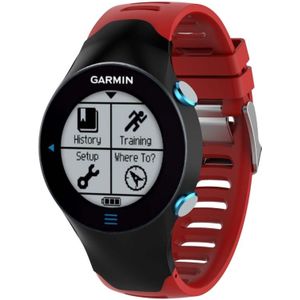 Smart Watch silicone polsband horlogeband voor Garmin Forerunner 610 (rood)