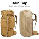SUNJUNMAY J006 65L Large Capacity Waterproof Outdoor Travel Camping Hiking Backpack(Khaki)