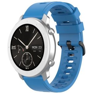 Voor Amazfit GTR Siliconen Smart Watch Vervanging Strap Polsbandje  Maat:22mm(Sky Blue)