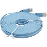 8m CAT6 ultra-dunne platte Ethernet LAN netwerkkabel  Patch leiden RJ45 (blauw)