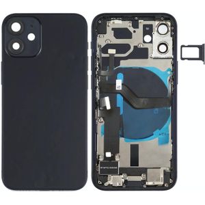 Batterij Achterkant Assemblage (met Side-toetsen & Luidspreker & Motor & Camera Lens & Kaart Lade & Power Button + Volumeknop + Oplaadpoort & Draadloze oplaadmodule) voor iPhone 12 Mini