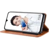 Magnetische Buckle retro textuur horizontale Flip lederen case voor Huawei Honor 10 Lite/P Smart (2019)/Nova Lite 3  met houder & kaartsleuven & portemonnee (bruin)