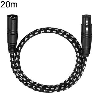 KN006 20m man-vrouw Canon lijn audiokabel microfoon eindversterker XLR-kabel