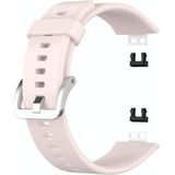 Voor Huawei Watch Fit smart Watch Silicone Strap TIA-B09 Silicone Strap (lichtroze)